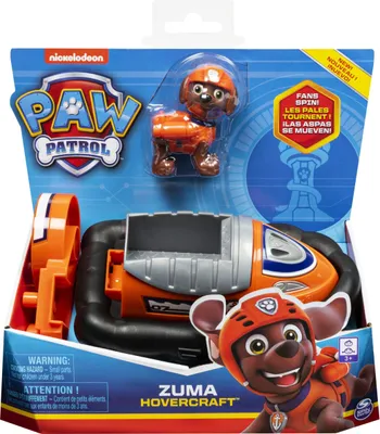 Produktbild von Spin Master 25995 - Paw Patrol Luftkissenboot-Fahrzeug mit Zuma-Figur