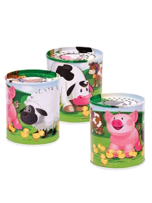 Produktbild von Sound-Dose Tier-Geräusche bunt 6x5cm
