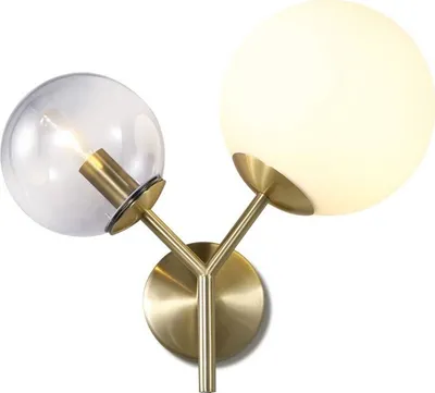Produktbild von tooLight Wandlampe App1012-2W Kugel Gold 2-Lichtquelle E27 29X40X36Cm