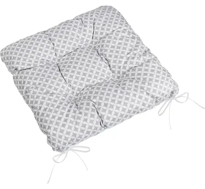 Obrázok produktu pre Prešívaný vankúš Adéla - 40x40 cm - sivá, biela