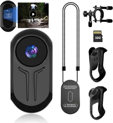 Produktbild von Mini-Körperkamera 1080P, daumengroße tragbare Action-Körperkamera mit Magnetclip – tragbare POV-Körperkamera für Sicherheit im Freien, Reisen