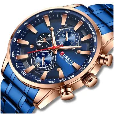 Zdjęcie produktu dla Zegarek Męski Curren Klasyczny Elegancki Chronograf Datownik 6 Kolorów
