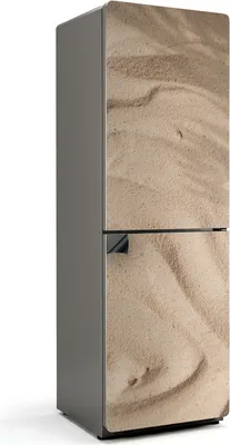Produktbild von Sandstruktur mit Wellen – Magnetische Kühlschrank Abdeckung – Dekorfolie magnetisch Küche – Kühlschrank Magnet Deko – selbstklebende Magnettafel – Magnetfolie für Kühlschranktür – 60x180 cm