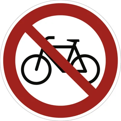 Produktbild von Dreifke® Verbot für Radfahrer, Alu, Ø 315 mm