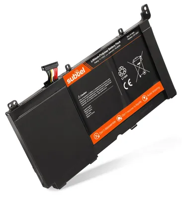 Image de subtel 1x Batterie pour Ordinateur portable Compatible avec ASUS Vivobook S551LB, Vivobook S551L, S551LN Vivobook, - (4500mAh, 11.1V)