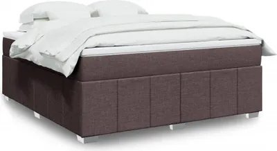 Produktbild von Design Boxspringbett mit Matratze Dunkelbraun 180x200 cm Stoff,Klassische Betten 2025 Neu91053