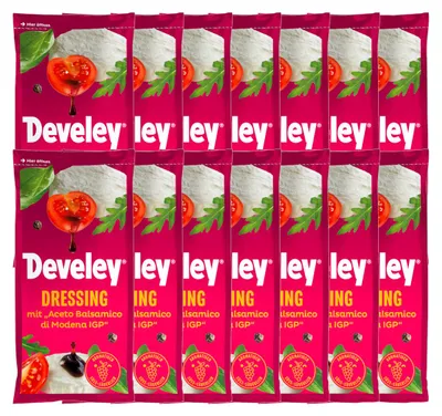 Zdjęcie produktu dla Develey balsamiczny sos sałatkowy z owocową nutą 75ml opakowanie 14 sztuk