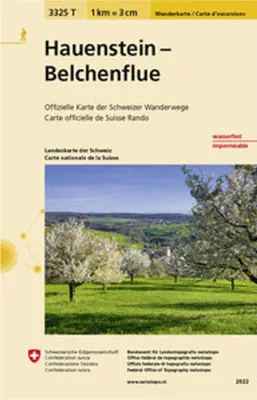 Produktbild von 3325T Hauenstein - Belchenflue Wanderkarte