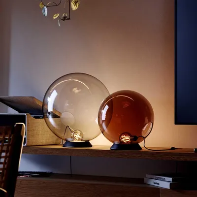 Produktbild von s.luce Orb Glaskugel Tischleuchte Tischlampe Schlafzimmerlampe Flurleuchte