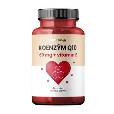 Obrázok produktu pre Koenzým Q10 60 mg + vitamín E Premium 90 kapsúl