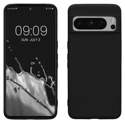 Produktbild von kwmobile Handyhülle für Google Pixel 8 Pro Hülle - TPU Case - Kabelloses Laden - Schutzhülle Cover in Schwarz matt