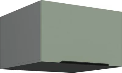 Produktbild von Oberschrank mit Flügeltüren LUNARA – Breite 60 cm, Grün/Anthrazit