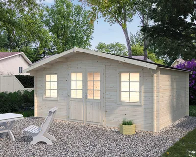 Produktbild von Gartenhaus Palmako Klara 17,0 m² 518 x 420 cm Tauchgrundiert