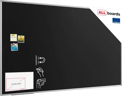 Immagine prodotto di Lavagna magnetica da gesso nera 200×120 cm cornice EXPO
