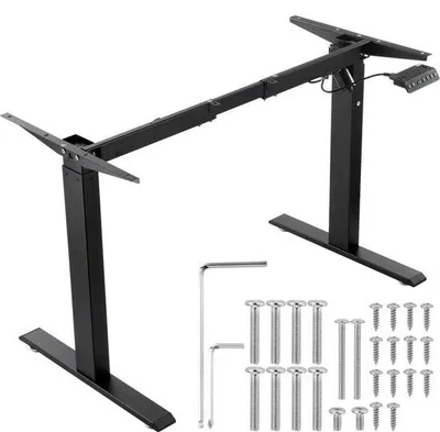 Immagine prodotto di "Telaio per scrivania regolabile in altezza SM® - Telaio elettrico per scrivania da ufficio fai da te - Base ergonomica per scrivanie da computer - Altezza 70-117 cm e lunghezza 95-158 cm - Telaio nero"