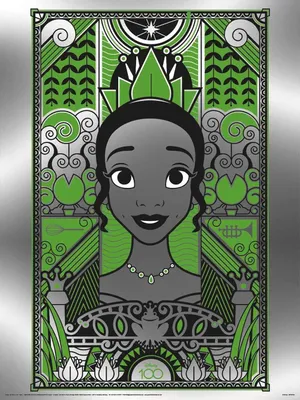 Produktbild von Pyramid International Disney Poster Set Metallic Print Tiana 30 x 40 cm (3)
