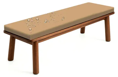 Image de Coussin d'extérieur de 3 cm, imperméable, pour banc de jardin