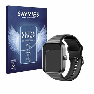 Produktbild von 6x Für Fitpolo IDW15 / IDW19 1.8" Schutzfolie Savvies Displayschutz Display Schutz Folie Klar Transparent