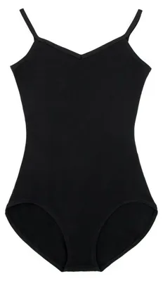 Immagine prodotto di Canottiera aderente nera Capezio, scollo a V, taglia XL