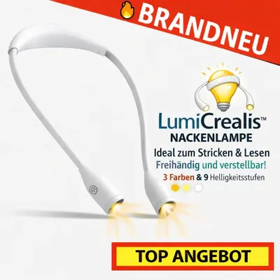 Zdjęcie produktu dla LumiCrealis™ Lampa na szyję Lampa wisząca Lampa do czytania – idealna do robótek ręcznych i czytania: biała
