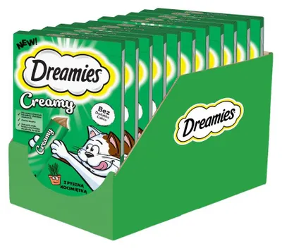 Produktbild von Dreamies Creamy Set 11x40g Cremige Katzenleckerlis mit Katzenminze