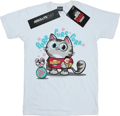 Image de The Big Bang Theory - T-shirt "Bazinga" pour femme BI11782 (L) (Blanc)