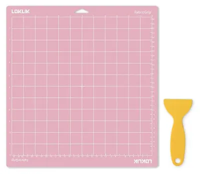 Productafbeelding van LOKLiK snijmat, 3-delig - Roze, stoffen, zelfklevend, 30,5 x 30,5 cm