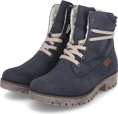 Produktbild von Rieker Damen Winter-Stiefeletten Blau Kunstleder Größe: 37