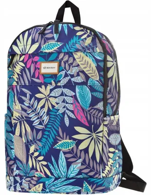 Produktbild von Rovicky Schulrucksack Damen Blau Mit Blumenmuster