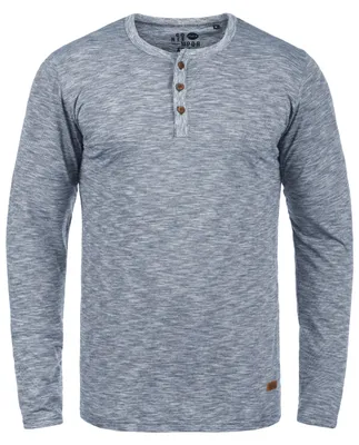 Produktbild von SOLID SDMigos Herren Longsleeve Langarmshirt Shirt mit Grandad-Ausschnitt 100% Baumwolle