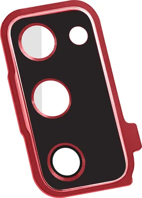 Image de Clappio, verre pour appareil photo avec cadre Galaxy S20 FE, rouge