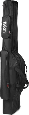Produktbild von 3 Schichten Angelrute Tasche Portable Folding Rod Carry Case Angeln Reel Tackle Storage Bag Case
