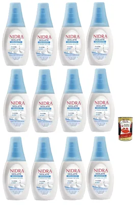 Produktbild von Nidra Deodorante Deolatte Idratante Deodorant Vapo No Gas mit Milchproteinen 0% Alkohol 12x 75ml + Italian Gourmet polpa 400g