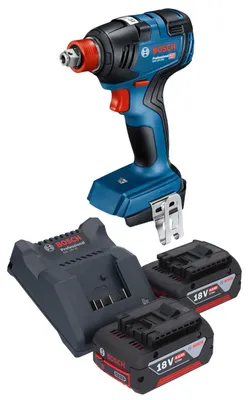 Produktbild von Bosch GDX 18V-200 Professional Akku Drehschlagschrauber 18 V 200 Nm Brushless + 2x Akku 4,0 Ah + Ladegerät