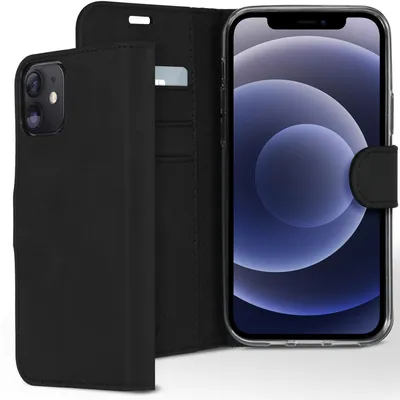 Immagine prodotto di Custodia a libro Accezz Wallet in TPU per iPhone 12 (Pro) - Nero
