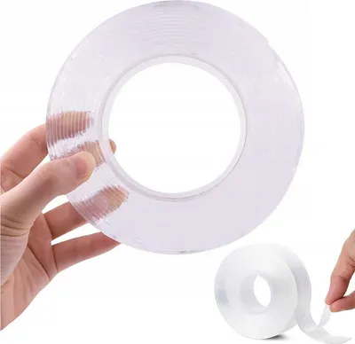Produktbild von Transparentes Nano-Klebeband, doppelseitig, wiederverwendbar, 5 m x 30 mm