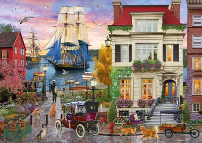 Image de SCHMIDT Puzzle Bateau dans le port 1000 pièces