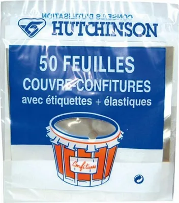 Zdjęcie produktu dla Zestaw 50 pokrywek do słoików Hutchinson 47 GPC
