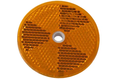 Obrázok produktu pre Oranžový reflektor 60 mm s montážnym otvorom