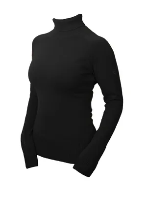 Produktbild von Equestrian Stockholm Pullover Damen Polo Top Black Edition Rollkragenpullover Black Edition L