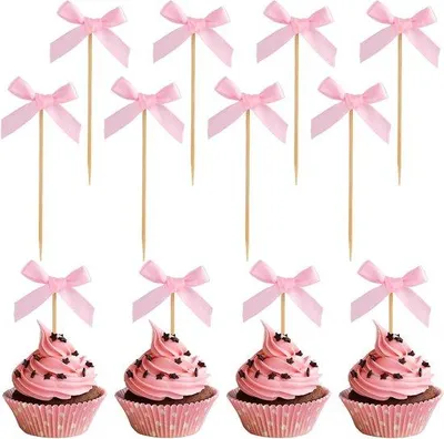 Immagine prodotto di Decorazioni rosa per cupcake per la festa di benvenuto al bambino