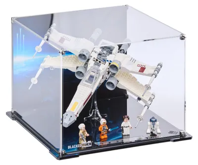 Obrázek produktu pro Černá vitrína s potištěnou zadní stranou pro LEGO® Star Wars 75301 – Lukeův X-Wing