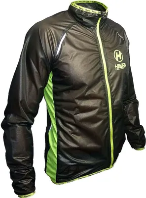 Produktbild von HAVEN Winddichte Fahrradjacke - ULTRALIGHT - Schwarz/Grün XS