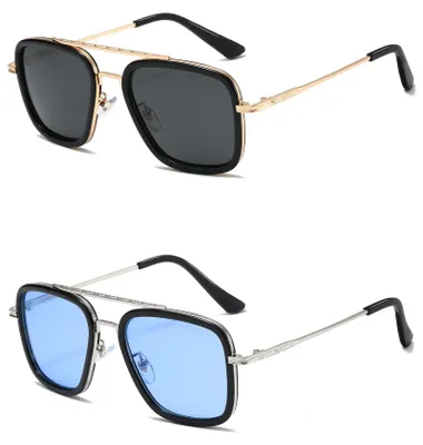 Image de Lunettes de soleil rétro avec protection UV pour hommes et femmes