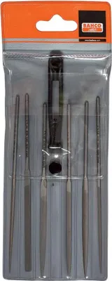 Image de Bahco Jeu de limes aiguille grossièrement taillées sans manche 140 Mm 6 unités Argent Argent One Size