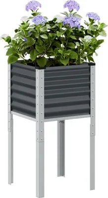 Produktbild von Maison Exclusive - Garten-Pflanzgefäß Anthrazit 45 x 45 x 88 cm Stahl