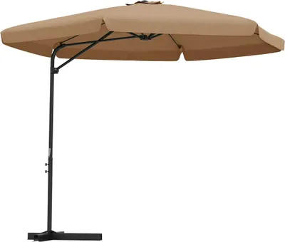 Produktbild von vidaXL Sonnenschirm mit Stahl-Mast 300 cm Taupe