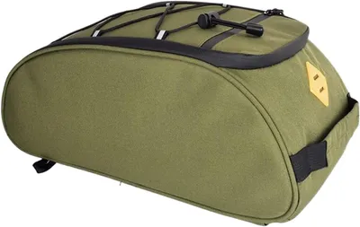 Produktbild von Fahrradträger Tasche - Fahrradtasche für Gepäckträger - Fahrradorganisation - Wasserdichter Stauraum - 8 Liter - Olivgrün