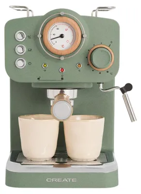 Produktbild von CREATE Thera Retro cob Espressomaschine mattgrün