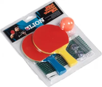 Produktbild von Lion - Tischtennis-Set CS1637 (Einheitsgröße) (Rot/Blau/Gelb)
